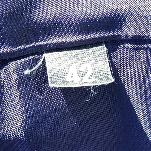 Haggar Mens 100% Pure Wool Mens Suit Jacket Gold Buttons Size 42 in Blue - Picture 12 of 12